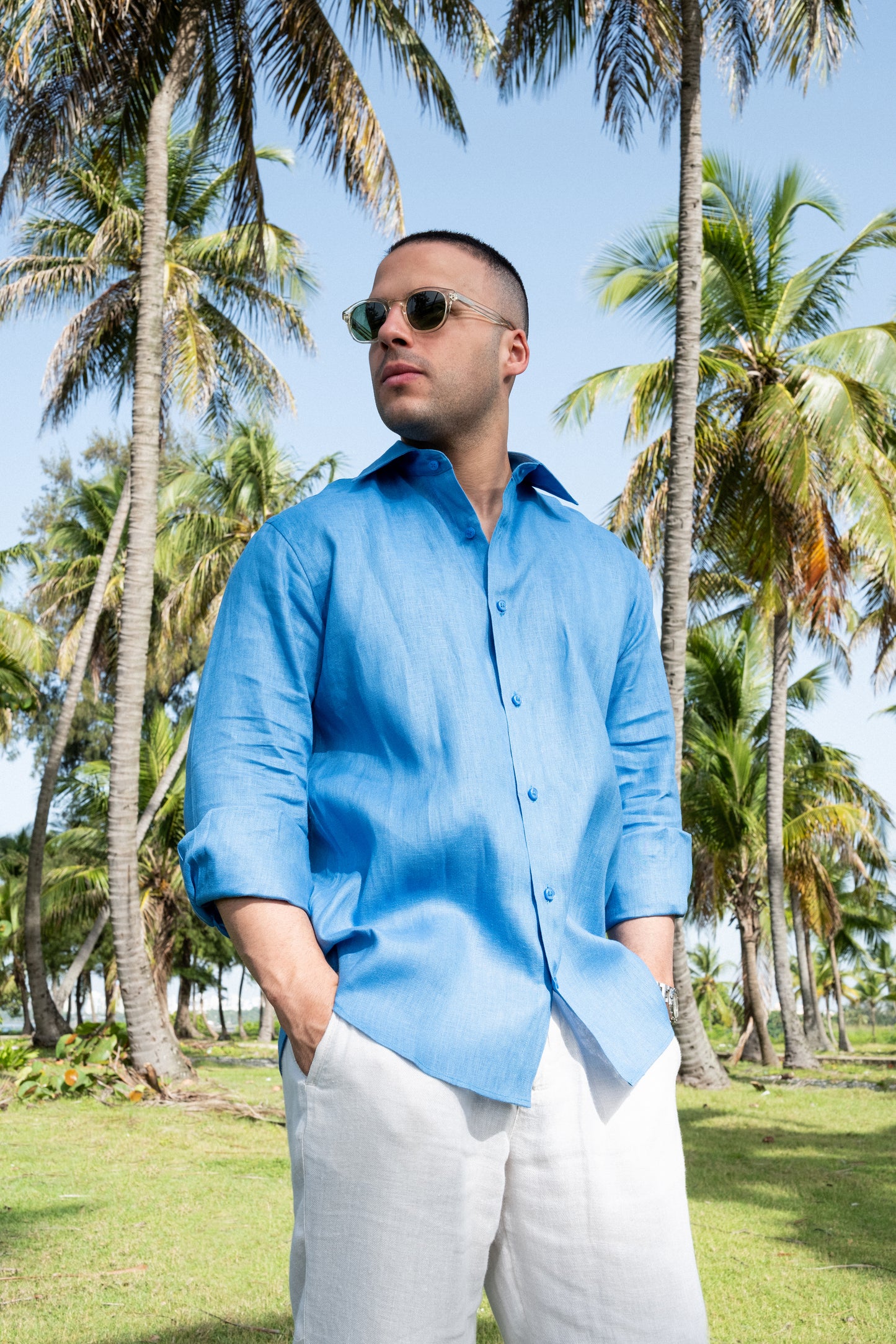 Camisa 100% lino