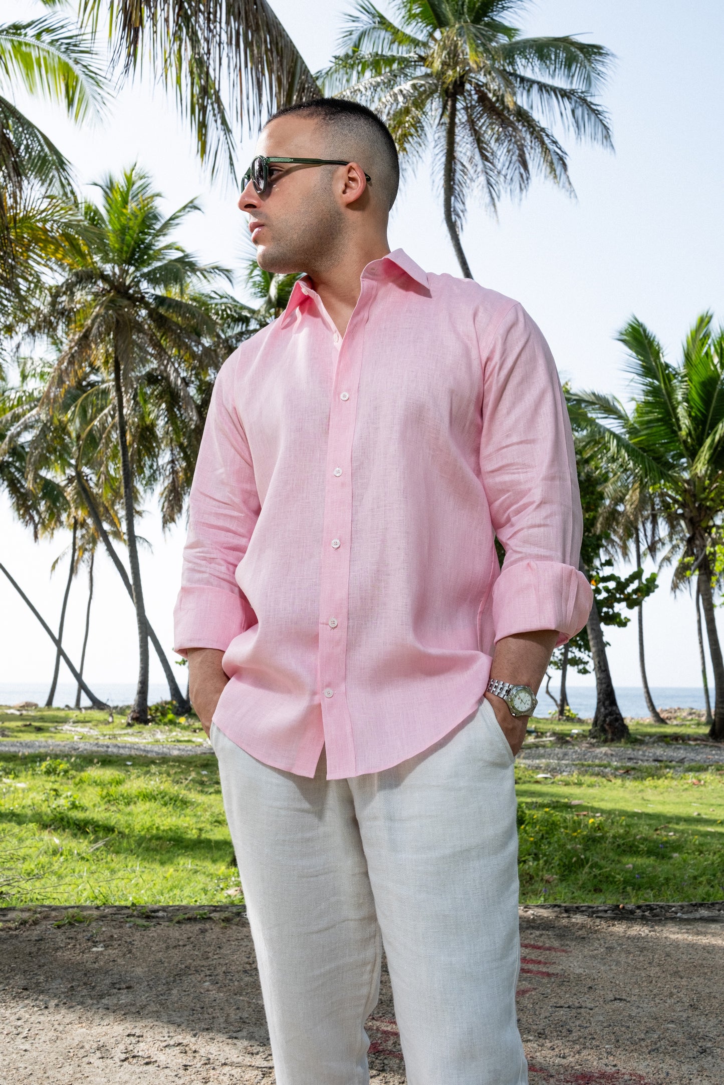 Camisa 100% lino