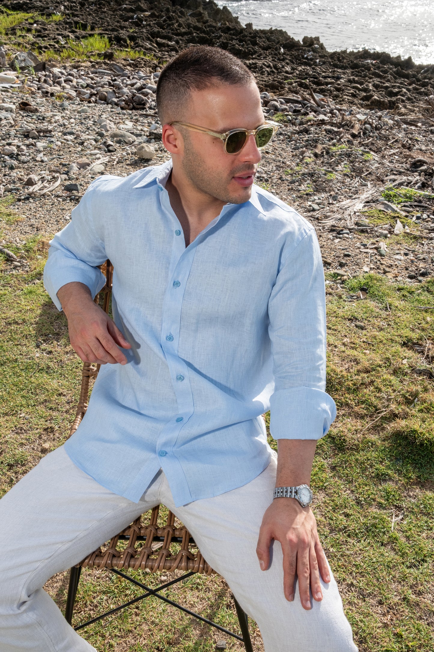 Camisa 100% lino